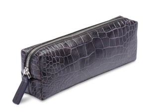Bosca Vintage Crocco Pencil Pouch Svarta | USETG16513