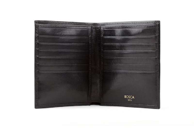 Bosca 12 Pocket Credit Wallet Svarta | SEJVR32530