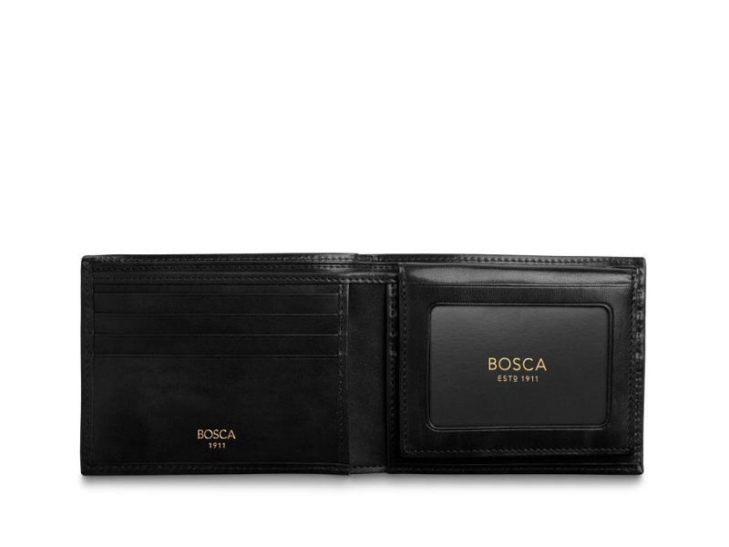 Bosca Credit Wallet with I.D. Passcase Svarta | YSEGT97384