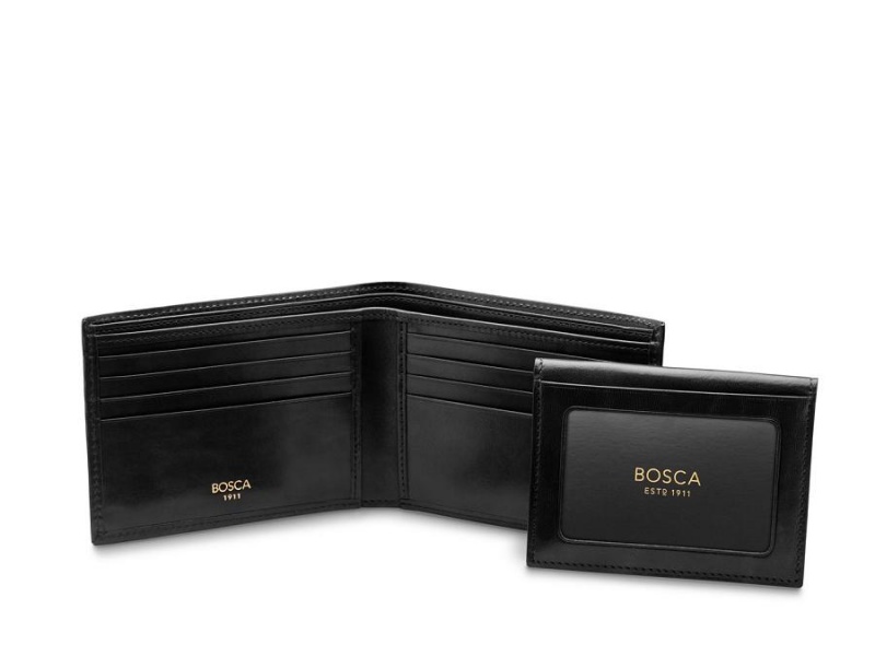 Bosca Credit Wallet with I.D. Passcase Svarta | YSEGT97384