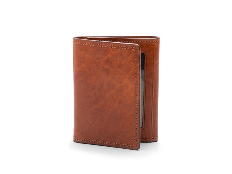 Bosca Double I.D. Trifold Wallet Bruna | MSEFT94204