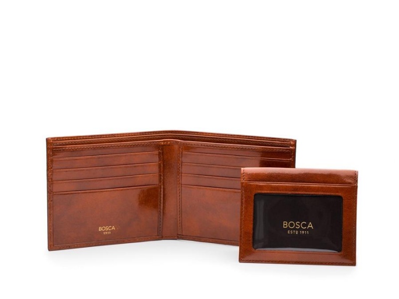 Bosca Euro Credit Wallet w/ ID Passcase Bruna | SEJVR39015