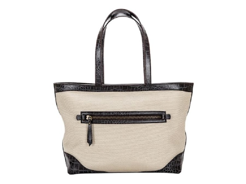 Bosca Fitzroy Tote Svarta Vita | ASEDF19280