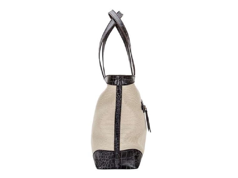 Bosca Fitzroy Tote Svarta Vita | USETG38507