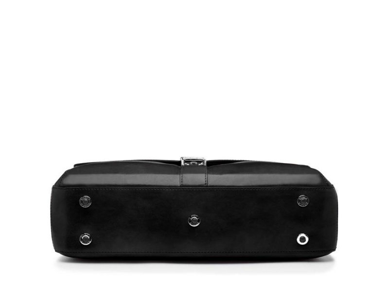 Bosca Flapover Briefcase Svarta | ESEVG46381