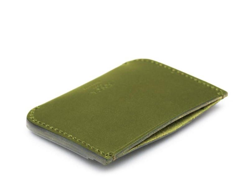 Bosca Front Pocket Card Case Gröna | ESEHC32403