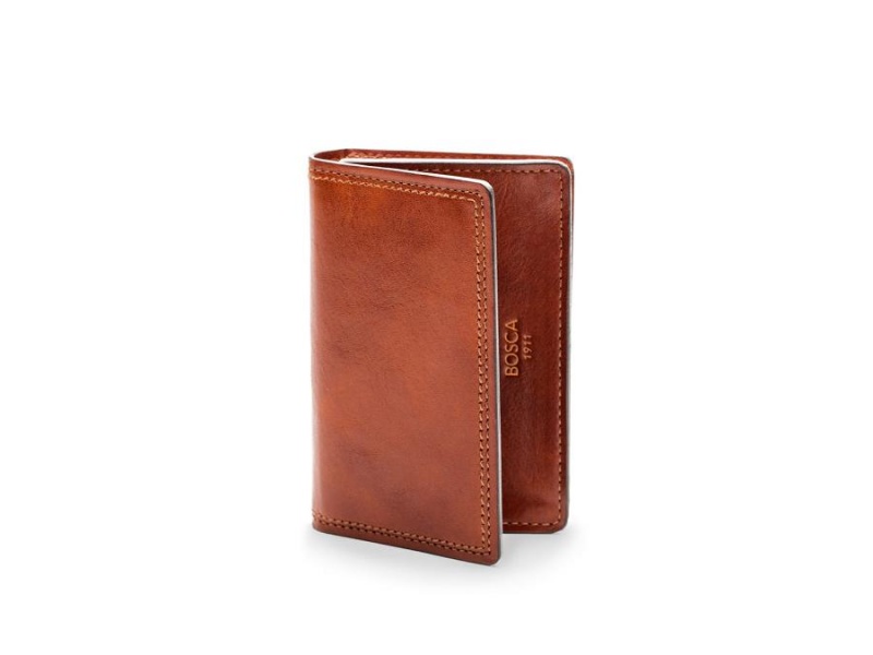 Bosca Full Gusset, 2 pkt Card Case W/ I.D. Bruna | QSEUV84424