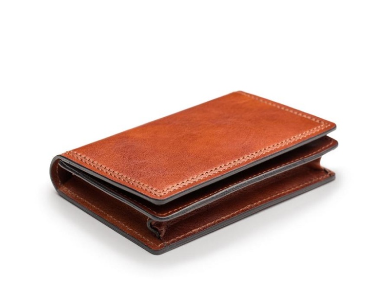 Bosca Full Gusset, 2 pkt Card Case W/ I.D. Bruna | QSEUV84424