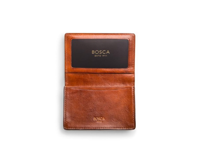 Bosca Full Gusset, 2 pkt Card Case W/ I.D. Bruna | QSEUV84424