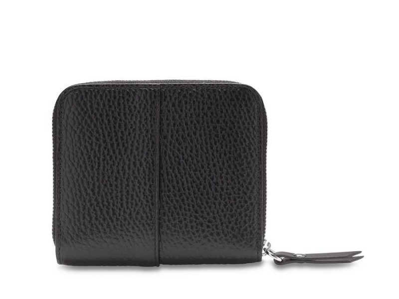 Bosca Italia 4" Billfold Wallet with Zip Svarta | SEEAH36979