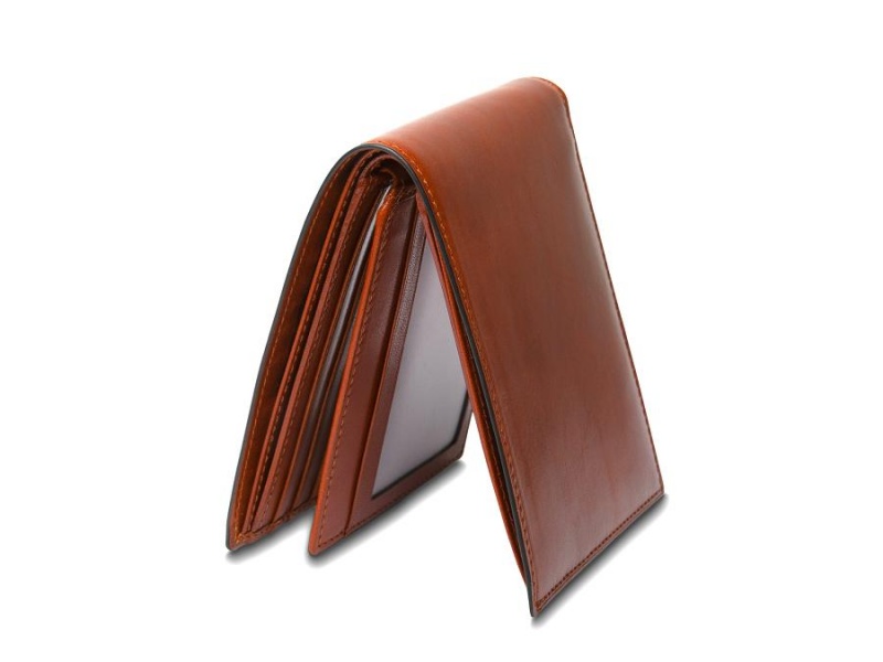 Bosca Italia Euro Size 8 Pocket Deluxe Executive Wallet - RFID Bruna | SSEVO55757
