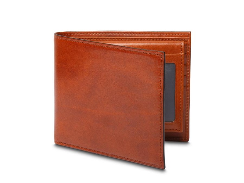 Bosca Italia Euro Size Credit Wallet w/I.D. Passcase - RFID Bruna | USEND99340