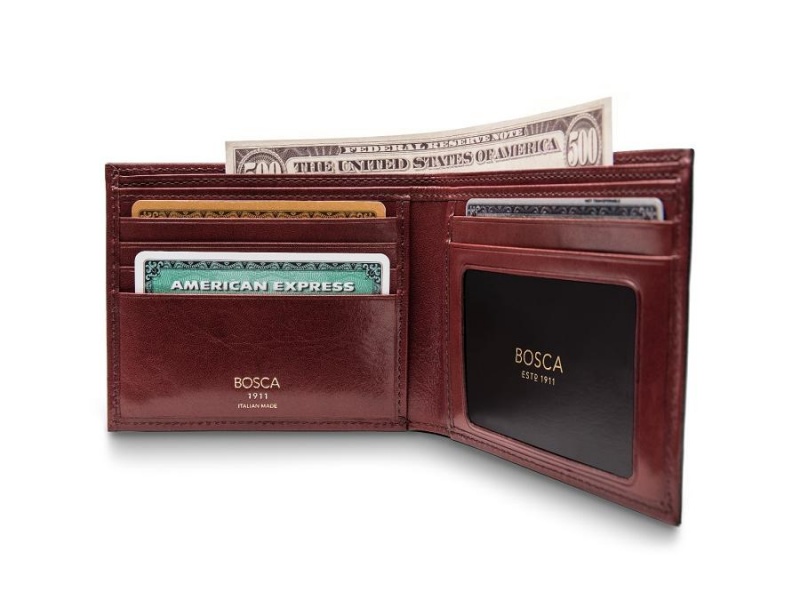 Bosca Italia Executive I.D. Wallet Bruna | YSEVQ52779
