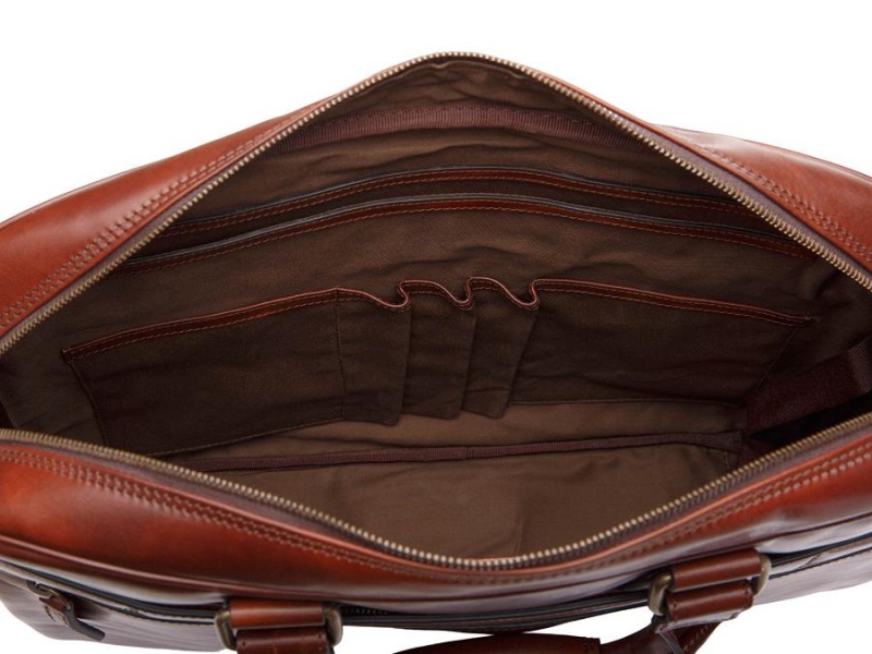 Bosca Italia Single Gusset Stringer Bag Bruna | ESEVG19796