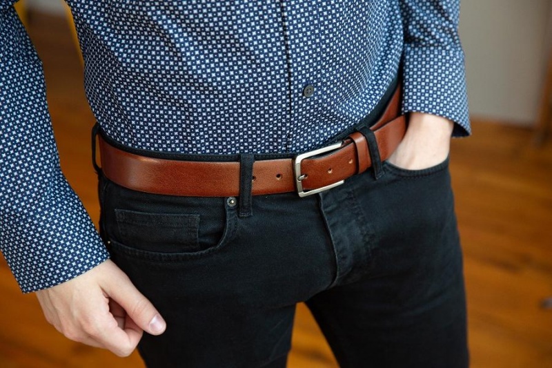 Bosca Napoli Belt Bruna | GSEEC37319