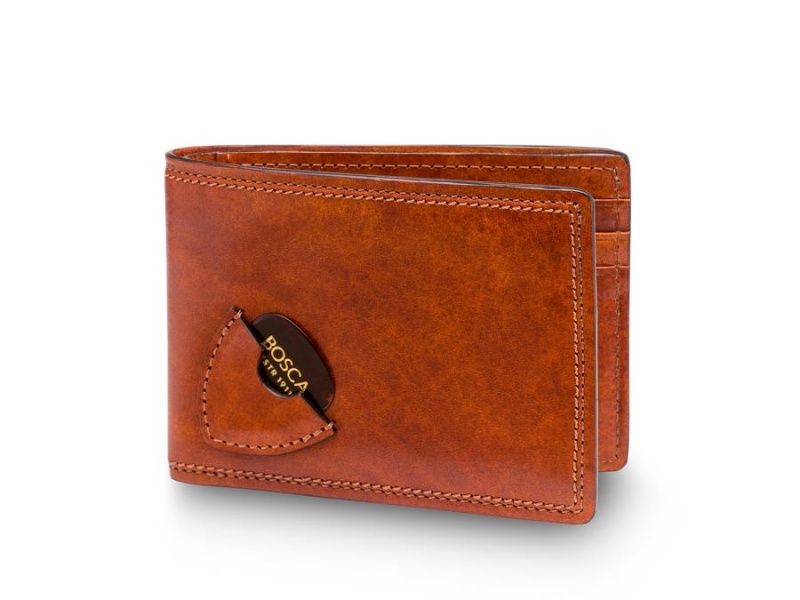 Bosca Small Bifold Wallet with Guitar Pick Pocket Bruna | ASEWC69431