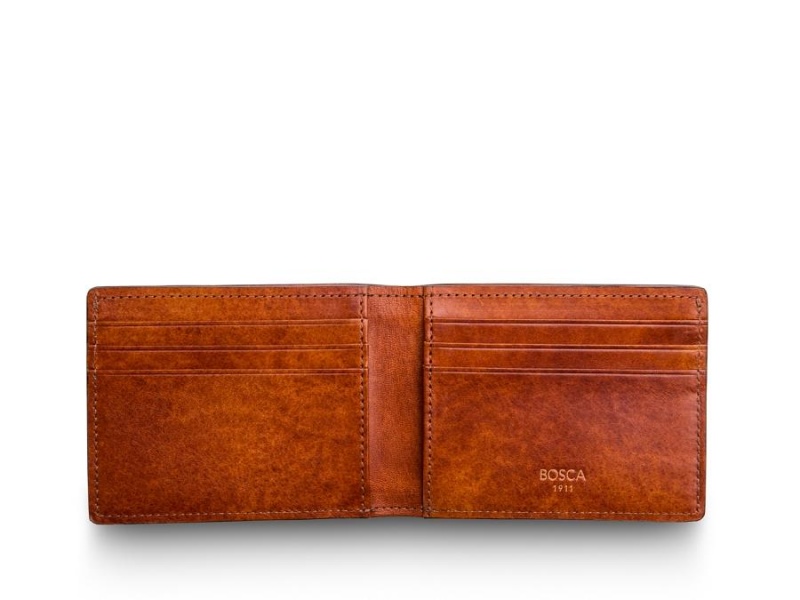 Bosca Small Bifold Wallet with Guitar Pick Pocket Bruna | ASEWC69431