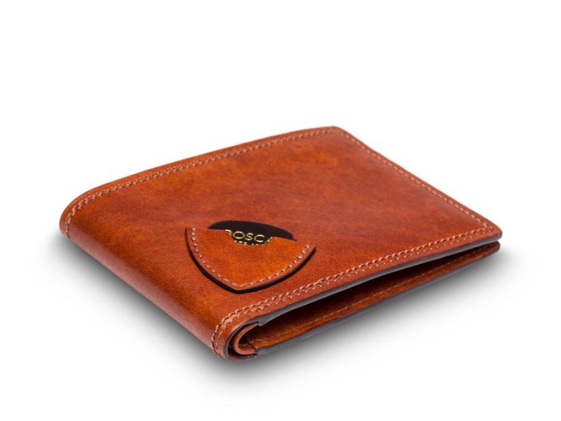 Bosca Small Bifold Wallet with Guitar Pick Pocket Bruna | ASEWC69431