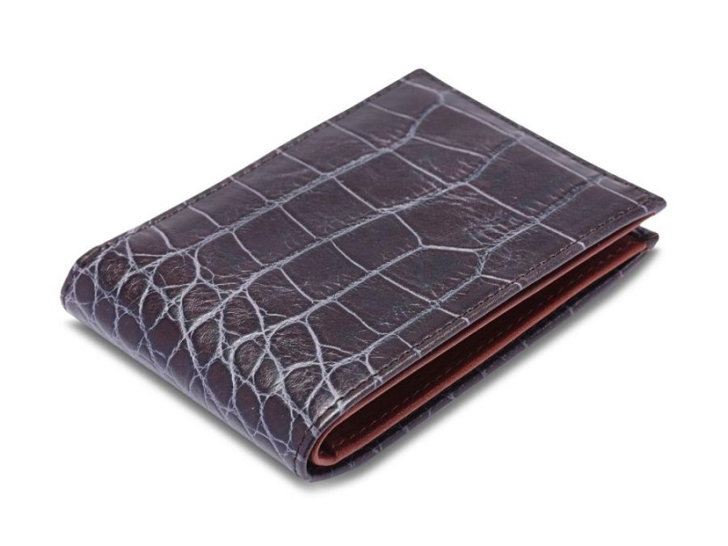 Bosca Small Vintage Crocco Bifold Svarta | DSEKV44725