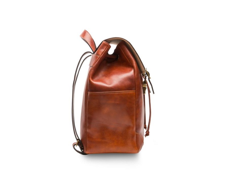Bosca Sparrow Small Läder Backpack Bruna | SEJBT49184