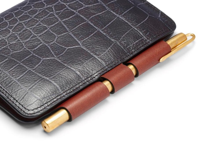 Bosca Vintage Crocco Field Journal Svarta | BSESD67200