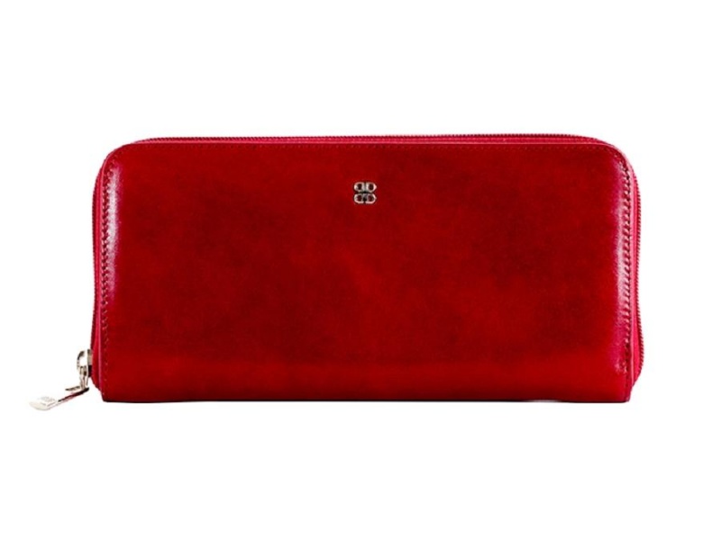 Bosca Zip Around Wallet Röda | DSEKV70621