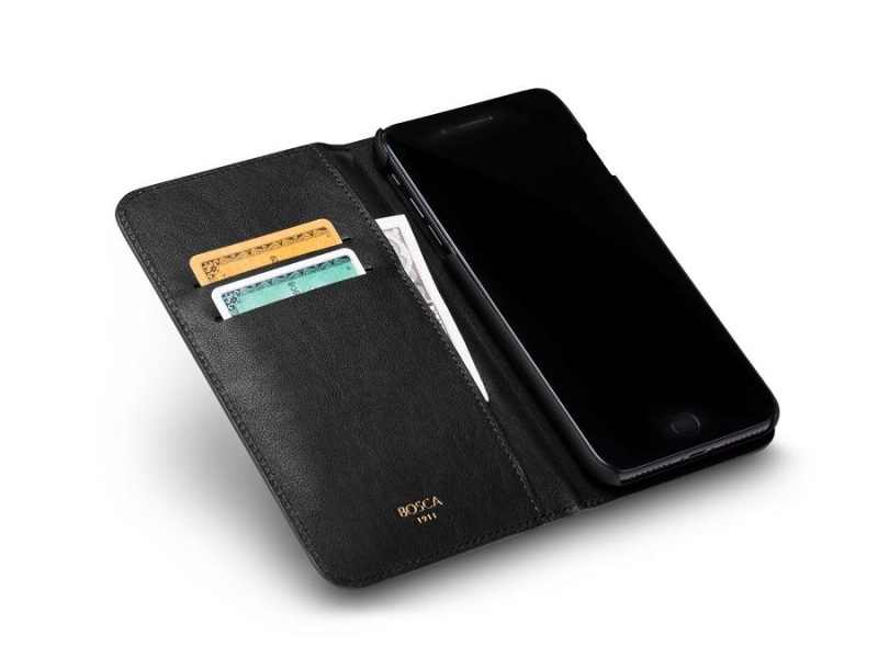 Bosca iPhone 8+ Flip Case with Cards Inside Svarta | SEZPD31110